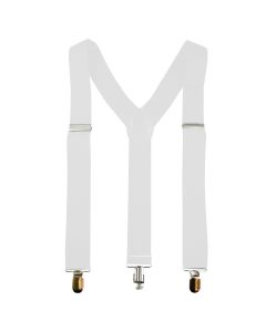 Stretch Braces / Suspenders - White (CA3224WH)