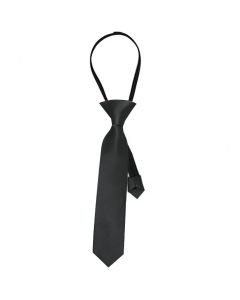 Satin Gangster Tie - Black (CA3631BK)