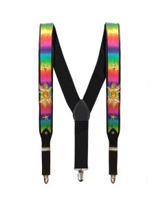 Rainbow Suspenders Bling (CA4041)