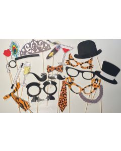 Photo Prop Set - Jazz It Up - 20 Piece (Selfie Photo Props) (CB0506)
