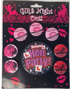 Hens Party Badges - Girls Night Out (CB0828)
