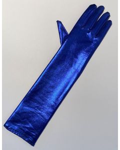 Metallic Long Dress Gloves - Blue (CB1056-5)