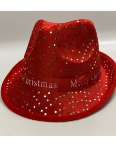 Gangster Hat - Red Merry Christmas (CB1221)