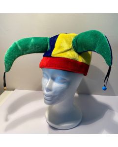 Jester 3 Bell Hat - 3 Bell Multi Colour Jester Hat (2214) (CB1240)