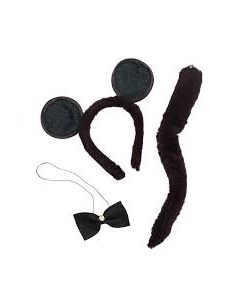 Mouse Instant Kit inc Ears, Bow Tie & Tail ( 2131h) (CB3202)