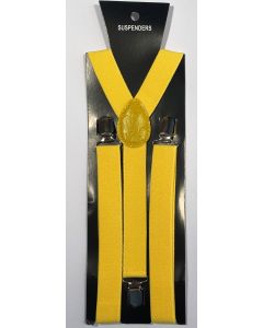 Yellow Braces/Suspenders 2.5cm x 2mtr (CB6714)