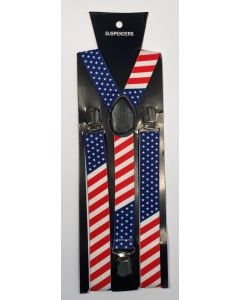 American Flag Stars & Stripes Braces / Suspenders (CB6724)