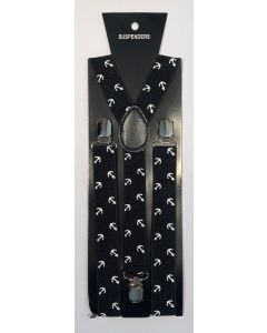Anchor Black & White Braces / Suspenders (CB6725)