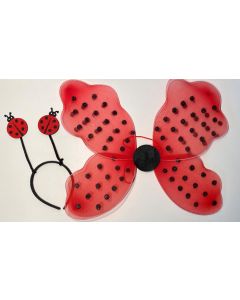 Ladybug Wings With Headband - 39cm x 37cm #630 (CB9704)