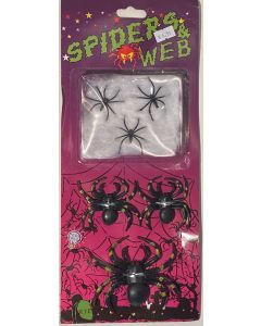 Spiders & Web Set - 6 Spiders (CBH1111)
