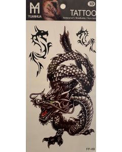 Tattoo Sheet (FF-49) - Dragon (CBT1015)