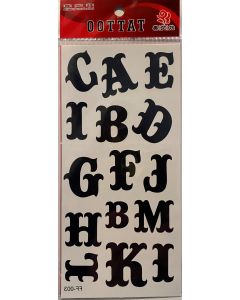 Tattoo Sheet (FF-003) - Letters A-M (CBT1047)