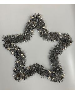 Tinsel Star- 30cm - Silver (CBX3003-2)