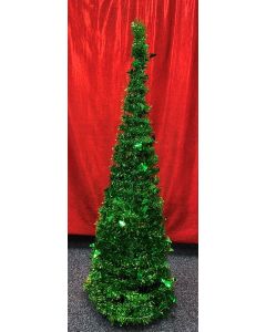 Tinsel Christmas Tree - 1.2m - Green (CBX3001-4)