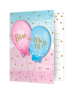 Gender Reveal Balloons - Invitations(Pack of 8) (CC336688AM)