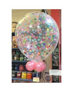 Confetti Balloon 40cm - Uninflated (Confetti balloon 16 inch) (Confetti balloon 16 inch)