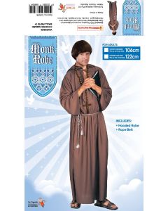 Monk Robe Adult Costume (D21018G)