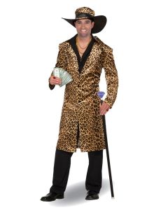 Leopard Coat and Hat Adult Costume (D21082G)