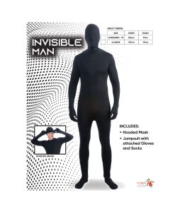 Invisible Man - Black Adult Costume (D21092BG)
