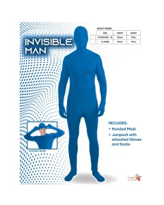 Invisible Man Blue Adult Costume (D21092BLG)