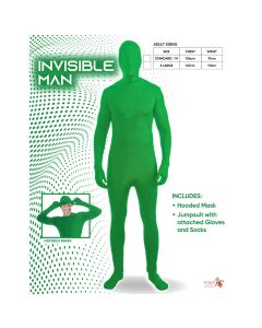 Invisible Man - Green - Adult Costume (D21092GG)