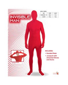 Invisible Man - Red - Adult Costume (D21092RG)