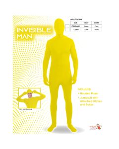 Invisible Man - Yellow - Adult Costume (D21092YG)