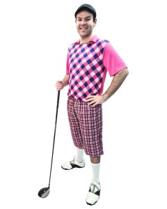 Pro Golfer Pink Adult Costume (D21223PG)