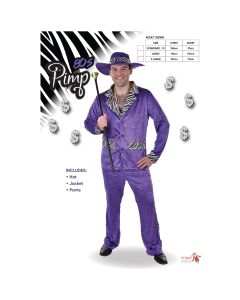 1980's Pimp Adult Costume (D22117G)