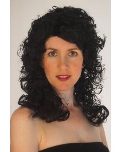 Dolly Black Fringe Curly Wig (G1284Black)