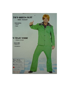70's Suit - Green One Size Fits All - Adult Costume (DU70-Green)