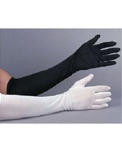 White Long Opera Dress 112cm (5 Inch) Gloves (DUAGLOVEOW)