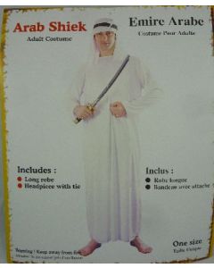 Arab Sheik White - Standard - Adult Costume (DUASAW)
