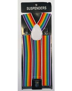 Rainbow Colour Adult Braces / Suspenders (DUASRAINBOW)
