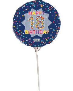 18th Birthday - 22cm Foil Balloon (E5058 )