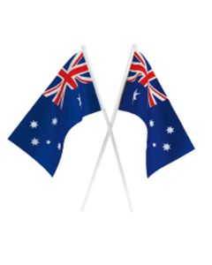 Sizetralian Flag Hand Waver Pack 2 (E695)