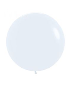 Fashion White (Pack 3) - 60cm (24 Inch) Latex Balloons (222651A)