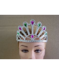 Silver Plain Peacock Tiara (FNT2)