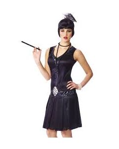 20's Debutante Black Adult Costume (FRA48542)