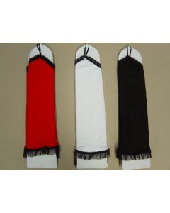 Fingerless Lace Edge Glove 34cm (GFLA34)