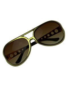 Elvis Glasses Gold Frame (GL6716G)