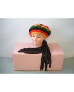 Rasta Hat with Dreadlocks Hair (HATRW)