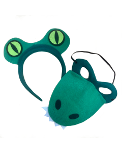 Alligator - Animal Headband and Mask Set (HE9944)
