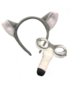 Wolf - Animal Headband and Mask Set (HE9987)