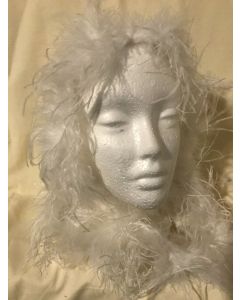 Feather Boa - White 2 Mtr - Ostrich and Marabou (CB1192)