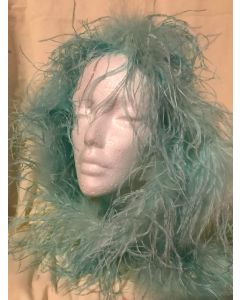 Feather Boa - Aqua 2 Mtr - Ostrich and Marabou (CB1199)