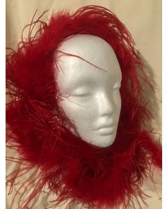 Feather Boa - Red 2 Mtr - Ostrich and Marabou (CB1197)