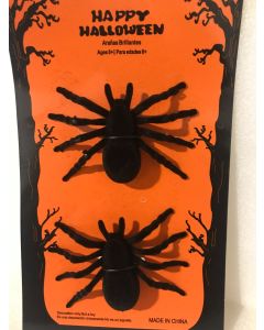 Spiders Hairy Black - Pack 2 - 55mm x 100mm Each (CBH1009)