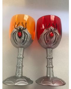 Plastic Gothic Spider Wine Glass (CBH1016)