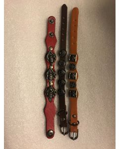 Punk Thin Bracelet - 1cm - Leather Wrist Band (CBL1001)